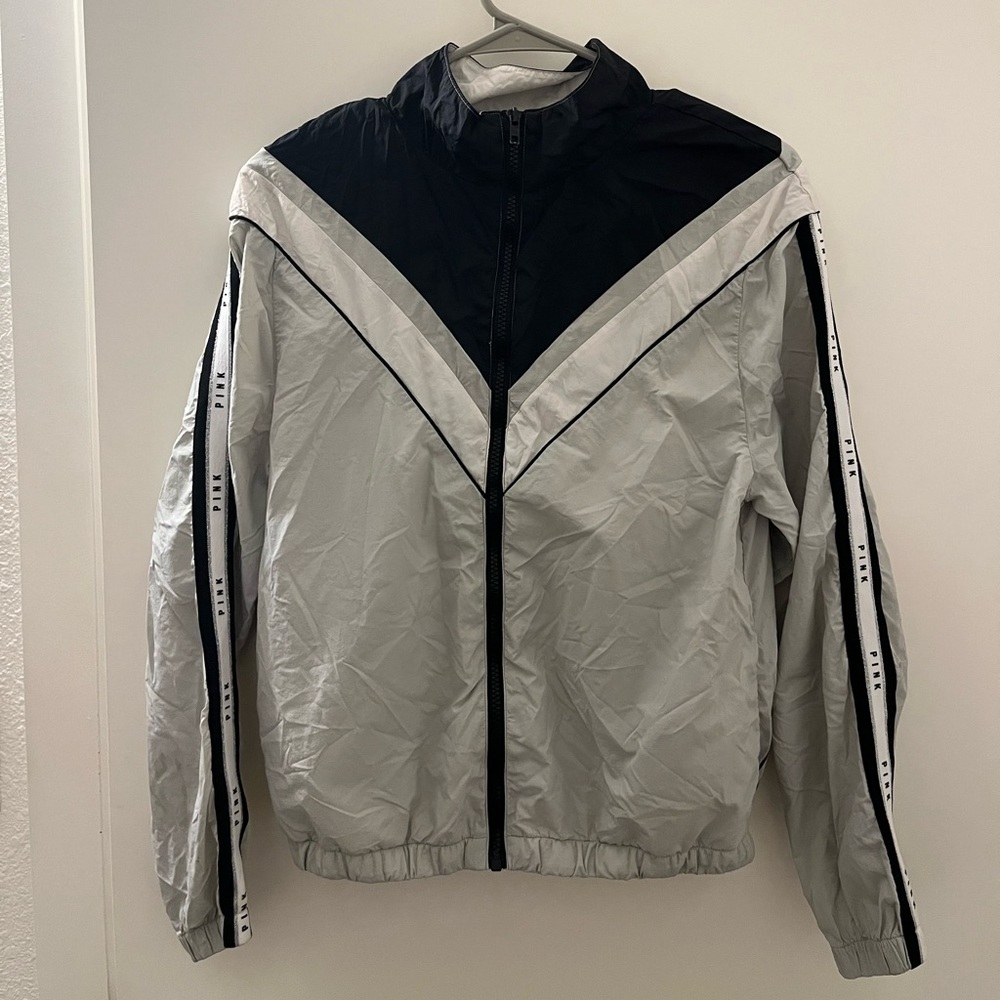 VS Pink | Grey Windbreaker